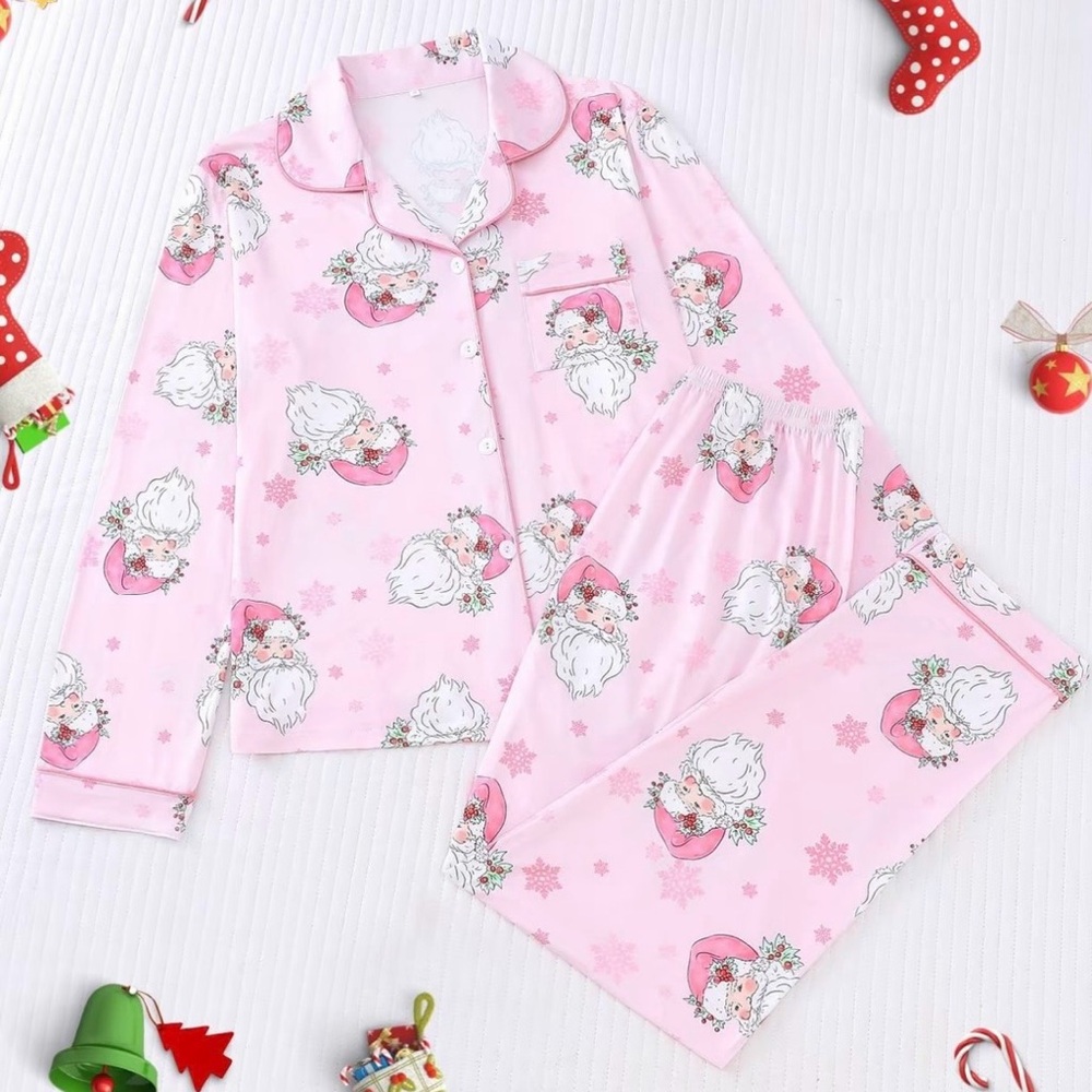 Women’s Pink Santa Pijamas